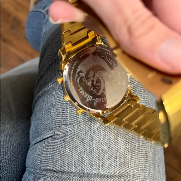 Diesel Gold and Black Multi-Dial Men's Watch - Picture 4 of 13